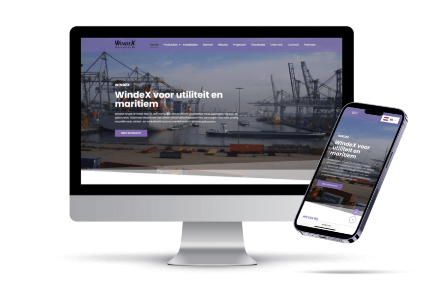 Gemaakte website van Webopzet