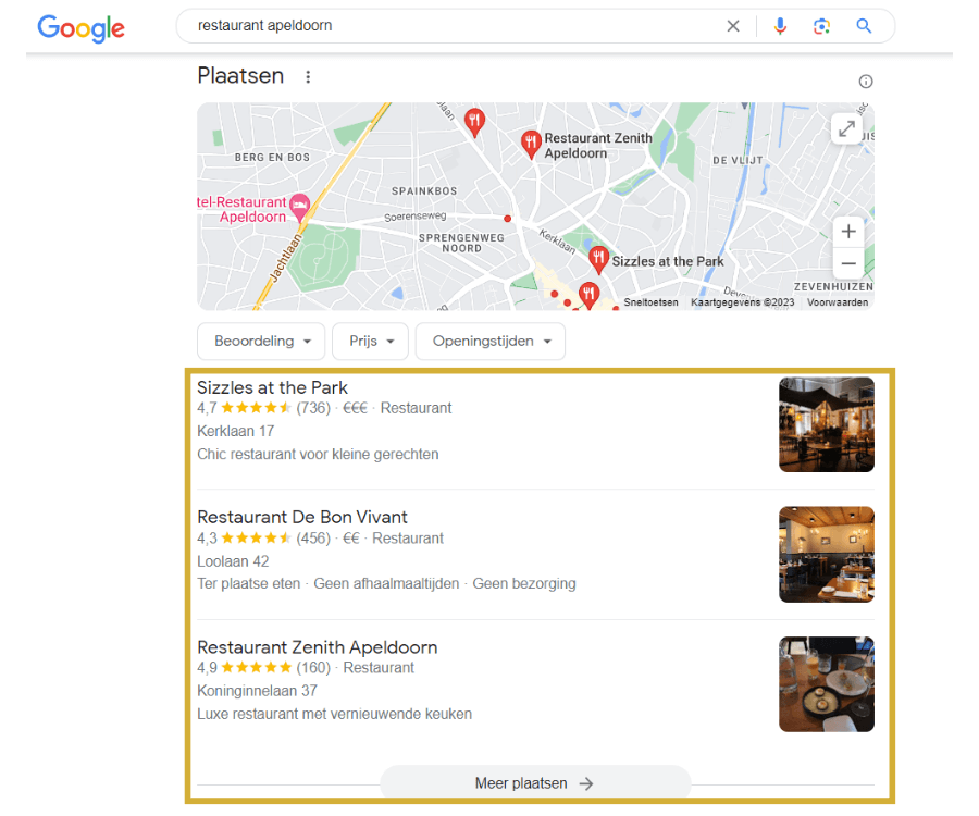 Online vindbaarheid restaurants
